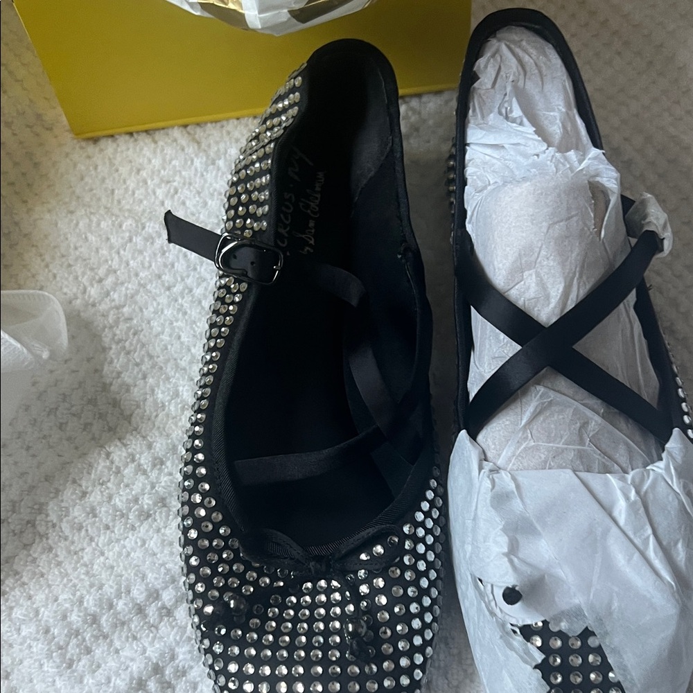 Sam Edelman Black Studded Flats